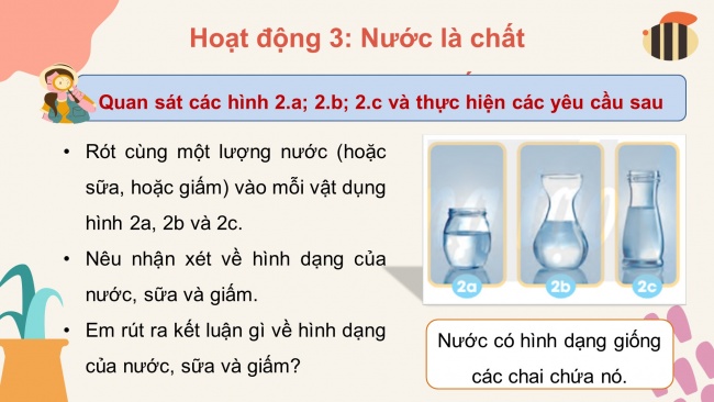 Soạn giáo án điện tử khoa học 4 CTST Bài 1: Một số tính chất và vai trò của nước