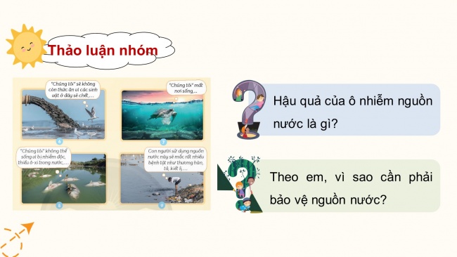 Soạn giáo án điện tử khoa học 4 CTST Bài 3: Ô nhiễm và bảo vệ nguồn nước