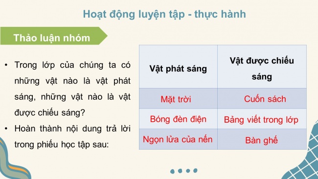 Soạn giáo án điện tử khoa học 4 CTST Bài 8: Nguồn sáng và sự truyền ánh sáng