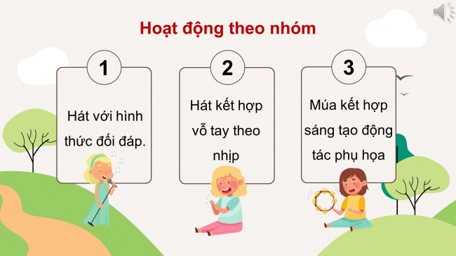 Soạn giáo án điện tử âm nhạc 4 CTST CĐ2 Tiết 2: Ôn tập bài hát; Nhạc cụ