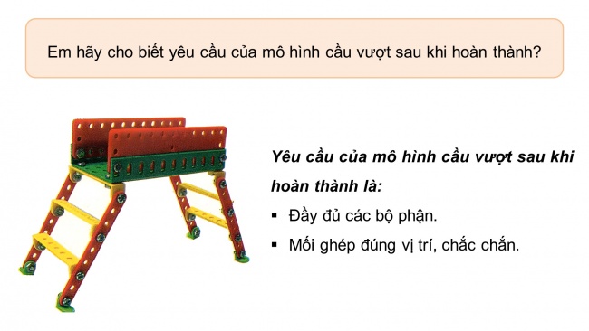 Soạn giáo án điện tử công nghệ 4 CTST Bài 7: Em lắp ghép mô hình kĩ thuật