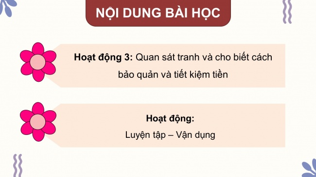 Soạn giáo án điện tử đạo đức 4 CTST bài 10: Em quý trọng đồng tiền