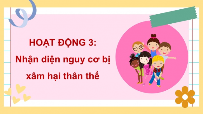 Soạn giáo án điện tử HĐTN 4 CTST bản 1 CĐ2 - Tuần 6: Nhận diện nguy cơ bị xâm hại thân thể- Chia sẻ cách ứng phó trước nguy cơ bị xâm hại thân thể