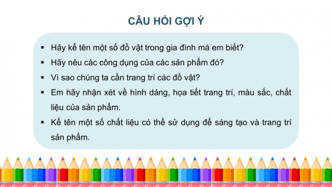 Soạn giáo án điện tử mĩ thuật 4 CTST bản 2 Bài 12: Trang trí đồ vật