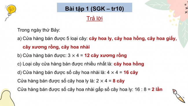 Soạn giáo án điện tử toán 4 cánh diều Bài 3: Ôn tập về một số yếu tố thống kê và xác suất