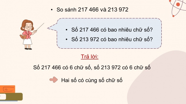 Soạn giáo án điện tử toán 4 cánh diều Bài 9: So sánh các số có nhiều chữ số