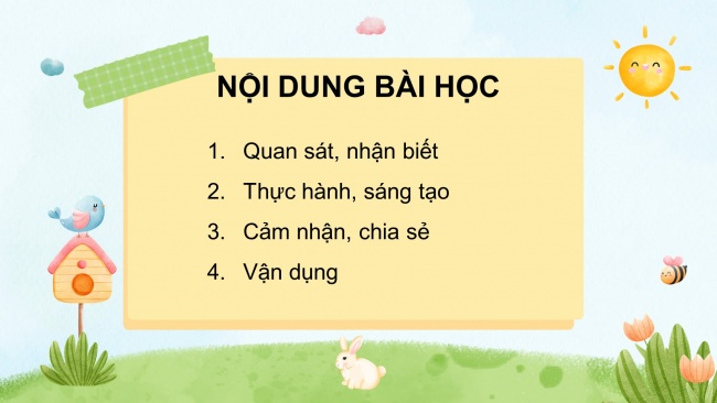 Soạn giáo án điện tử mĩ thuật 4 cánh diều Bài 3: Những vật liệu khác nhau