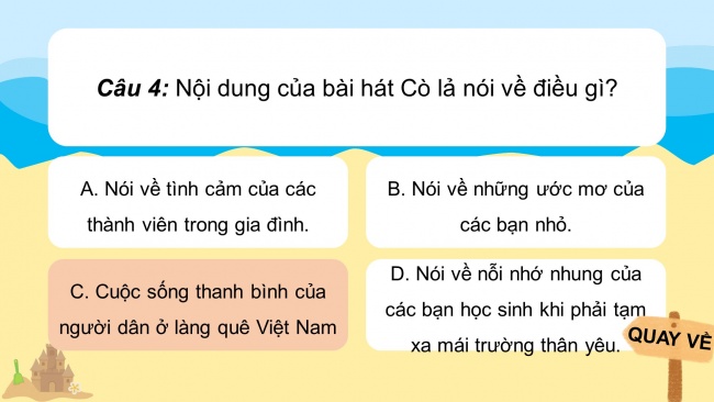 Soạn giáo án điện tử âm nhạc 4 cánh diều Tiết 6: Ôn tập hát; Nghe nhạc: Lí kéo chài