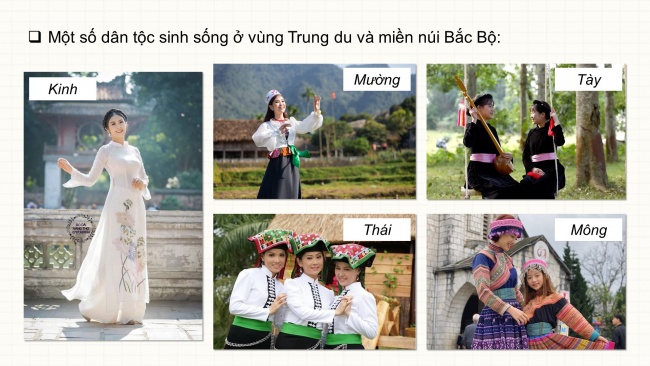 Soạn giáo án điện tử lịch sử và địa lí 4 cánh diều Bài 4: Dân cư, hoạt động sản xuất và một số nét văn hoá ở vùng Trung du và miền núi Bắc Bộ