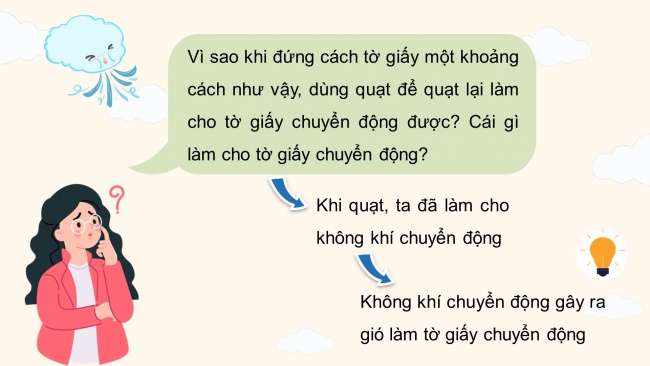 Soạn giáo án điện tử khoa học 4 cánh diều Bài 5: Sự chuyển động của không khí