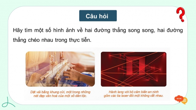 Soạn giáo án điện tử toán 11 KNTT Bài 11: Hai đường thẳng song song