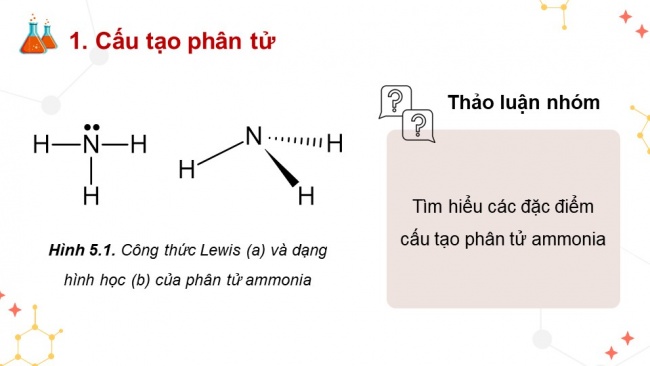 Soạn giáo án điện tử hóa học 11 KNTT Bài 5: Ammonia, Muối ammonium