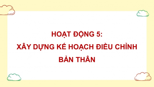 Soạn giáo án điện tử HĐTN 11 KNTT Chủ đề 2: Khám phá bản thân - Hoạt động 4, 5