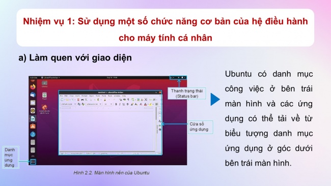 Soạn giáo án điện tử khoa học máy tính 11 KNTT Bài 2: Thực hành sử dụng hệ điều hành