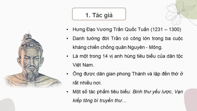 Soạn giáo án điện tử Ngữ văn 8 KNTT Bài 3 Đọc 1: Hịch tướng sĩ