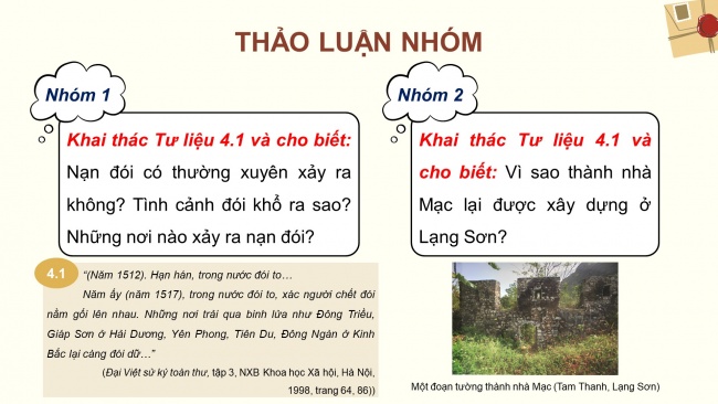 Soạn giáo án điện tử Lịch sử 8 CTST Bài 4: Xung đột Nam - Bắc triều và Trịnh - Nguyễn