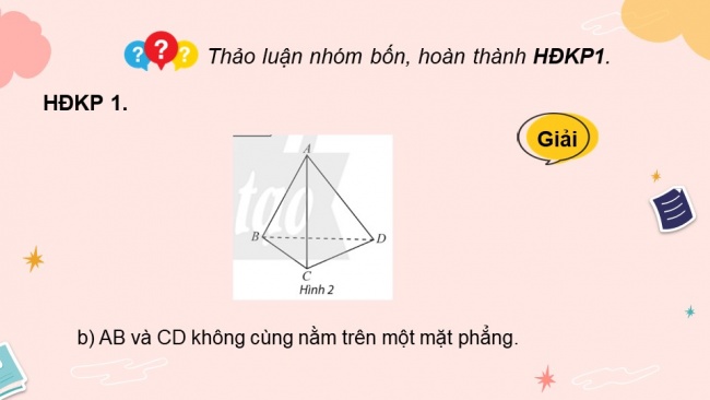 Soạn giáo án điện tử toán 11 CTST Bài 2: Hai đường thẳng song song