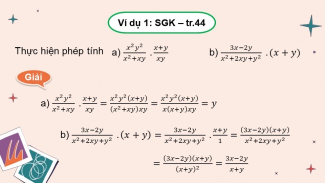 Soạn giáo án điện tử Toán 8 CD Chương 2 Bài 3: Phép nhân, phép chia phân thức đại số