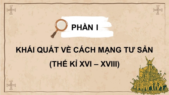 Soạn giáo án điện tử Lịch sử 8 CD Bài 1: Cách mạng tư sản ở châu Âu và Bắc Mỹ (Phần 1)