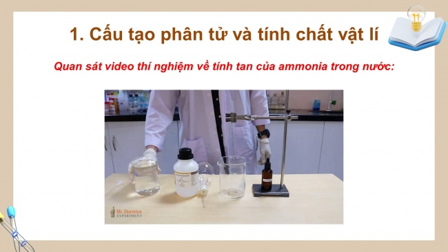 Soạn giáo án điện tử hóa học 11 Cánh diều  Bài 5: Một số hợp chất quan trọng của nitrogen (P1)