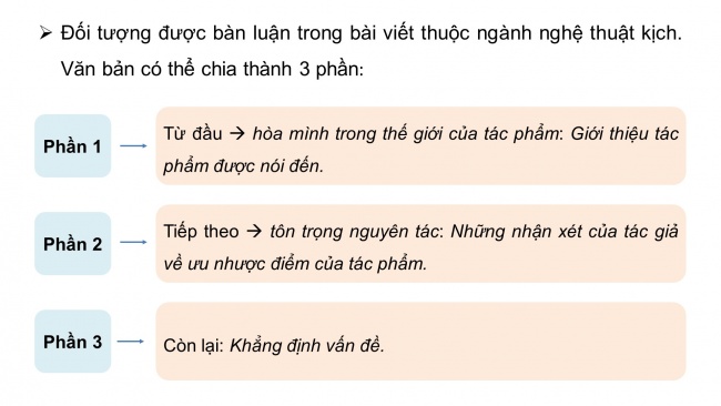 Soạn giáo án điện tử ngữ văn 11 Cánh diều  Bài 2 Viết: Viết bài nghị luận về một tác phẩm nghệ thuật