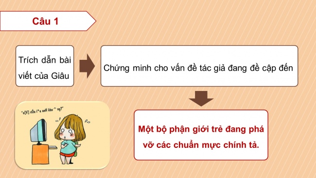 Soạn giáo án điện tử ngữ văn 11 Cánh diều Bài 4 Đọc 3: Tiếng Việt lớp trẻ bây giờ