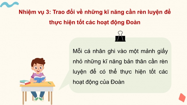 Soạn giáo án điện tử hoạt động trải nghiệm 11 Cánh diều Chủ đề 1: Xây dựng và phát triển nhà trường (P2)