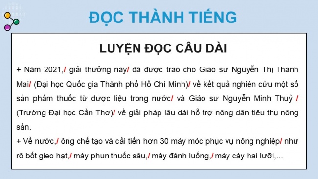 Soạn giáo án điện tử Tiếng Việt 4 CD Bài 8 Đọc 4: Tôn vinh sáng tạo