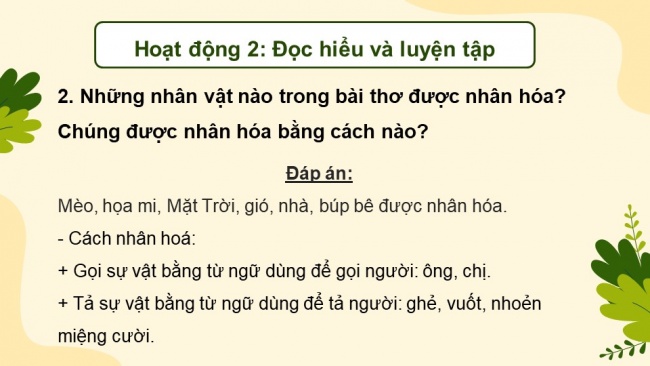 Soạn giáo án điện tử Tiếng Việt 4 CD Bài 10: Ôn tập cuối học kì 1 - Tiết 1, 2, 3