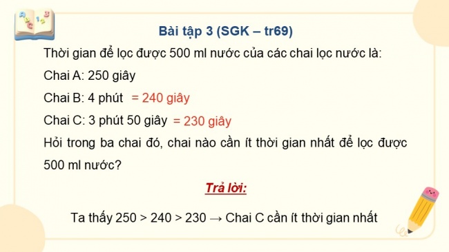 Soạn giáo án điện tử toán 4 KNTT Bài 20: Thực hành và trải nghiệm sử dụng một số đơn vị đo đại lượng