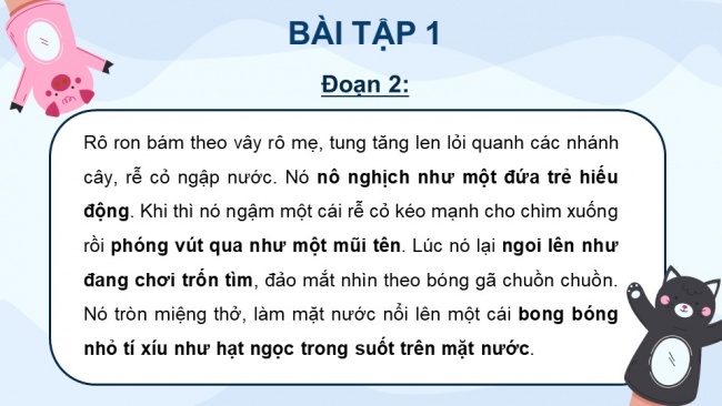 Soạn giáo án điện tử tiếng việt 4 KNTT Bài 27 Viết Luyện viết đoạn văn miêu tả con vật