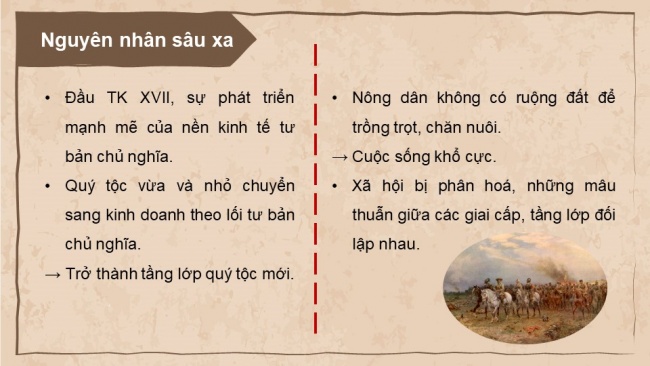 Soạn giáo án điện tử Lịch sử 8 KNTT Bài 1: Cách mạng tư sản Anh và Chiến tranh giành độc lập của 13 thuộc địa Anh ở Bắc Mỹ