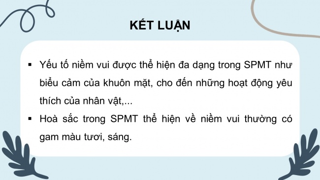 Soạn giáo án điện tử Mĩ thuật 8 KNTT Bài 5: Tác phẩm hội hoạ chủ đề Niềm vui, hạnh phúc