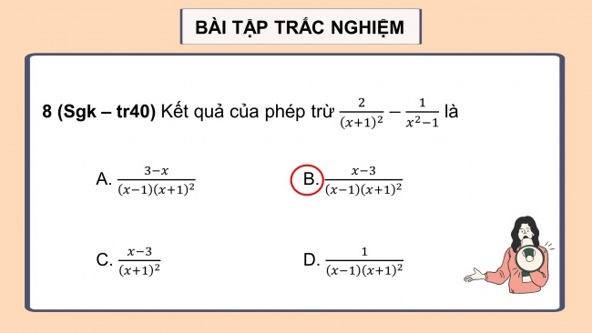 Soạn giáo án điện tử Toán 8 CTST: Bài tập cuối chương 1