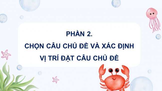 Soạn giáo án điện tử tiếng việt 4 KNTT Bài 1 Viết: Tìm hiểu đoạn văn và câu chủ đề