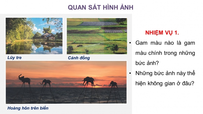 Soạn giáo án điện tử mĩ thuật 4 KNTT Chủ đề 3: Cảnh đẹp quê hương