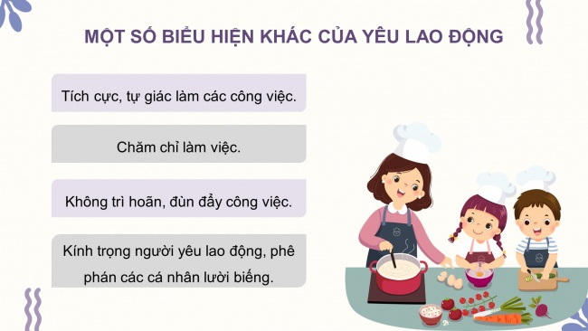 Soạn giáo án điện tử đạo đức 4 KNTT Bài 3: Yêu lao động