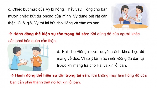 Soạn giáo án điện tử đạo đức 4 KNTT Bài 4: Tôn trọng tài sản của người khác