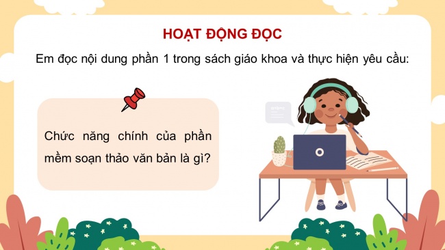 Soạn giáo án điện tử tin học 4 KNTT bài 10: Phần mềm soạn thảo văn bản 