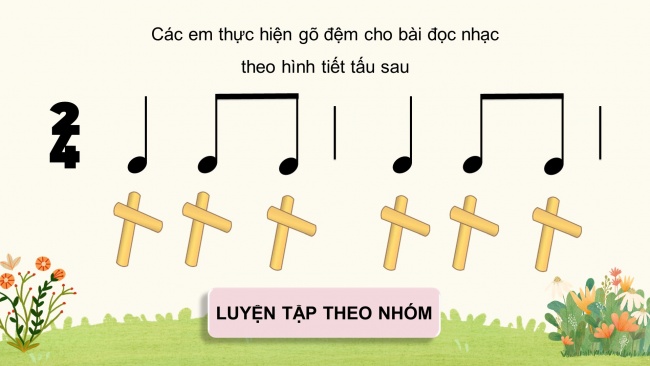 Soạn giáo án điện tử âm nhạc 4 KNTT Tiết 2: Ôn đọc nhạc: Bài số 1; Hát: Chuông gió leng keng