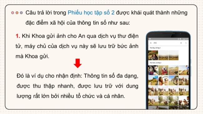 Soạn giáo án điện tử Tin học 8 KNTT Bài 2: Thông tin trong môi trường số