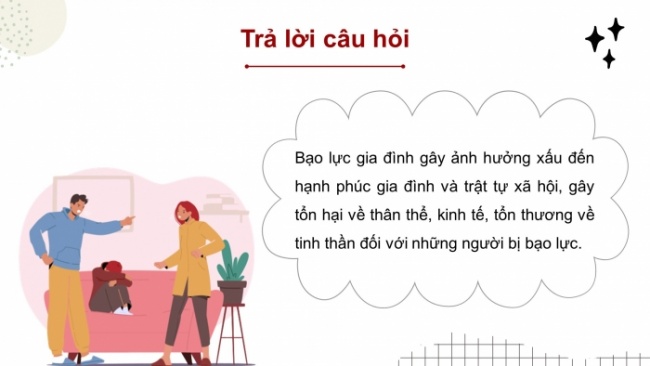 Soạn giáo án điện tử Công dân 8 KNTT Bài 7: Phòng, chống bạo lực gia đình