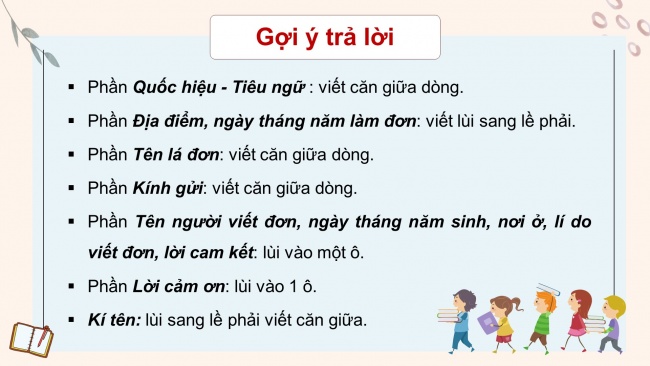 Soạn giáo án điện tử tiếng việt 4 CTST CĐ 1 Bài 8 Viết: Viết đơn