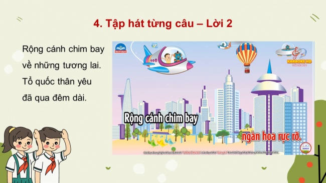 Soạn giáo án điện tử âm nhạc 4 CTST CĐ1 Tiết 2: Hát; Nhạc cụ tiết tấu; Lí thuyết âm nhạc