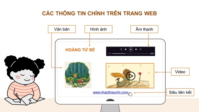 Soạn giáo án điện tử tin học 4 CTST Bài 3: Thông tin trên trang web