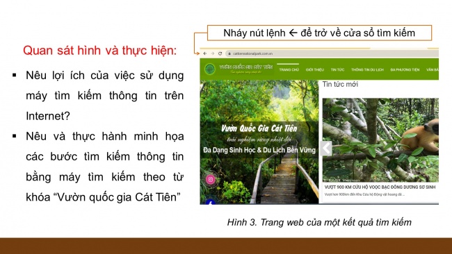 Soạn giáo án điện tử tin học 4 CTST Bài 4: Tìm kiếm thông tin trên Internet