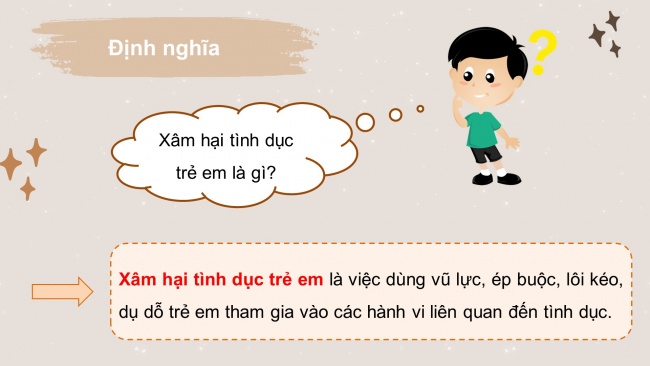 Soạn giáo án điện tử HĐTN 4 CTST bản 1 CĐ2 - Tuần 8: Nhận diện nguy cơ và cách phòng tránh bị xâm hại tình dục - Thực hành phòng tránh bị xâm hại tình dục