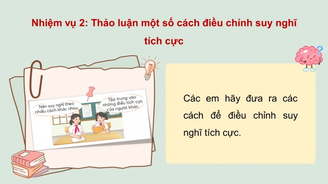 Soạn giáo án điện tử HĐTN 4 CTST bản 2 Tuần 4: HĐGDTCĐ - Điều chỉnh suy nghĩ của bản thân