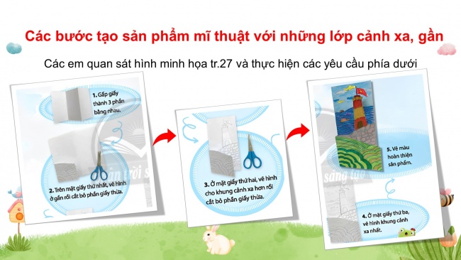 Soạn giáo án điện tử mĩ thuật 4 CTST bản 1 Bài 1: Sản phẩm mĩ thuật với các lớp cảnh