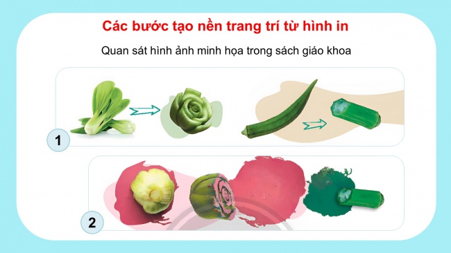 Soạn giáo án điện tử mĩ thuật 4 CTST bản 1 Bài 2: Hình in với giấy gói quà